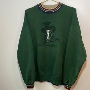 Disney Forest Green Crewneck Sweater with Tigger